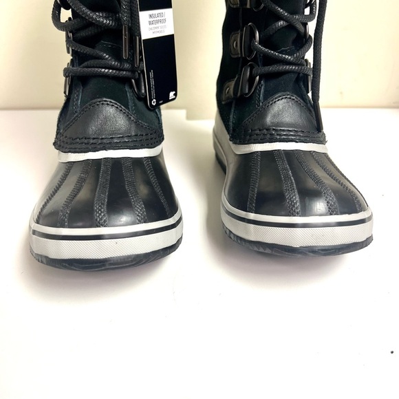 NWT SOREL Joan of Arctic Waterproof Boots - Women's in Black leather suede 7M - Picture 8 of 12